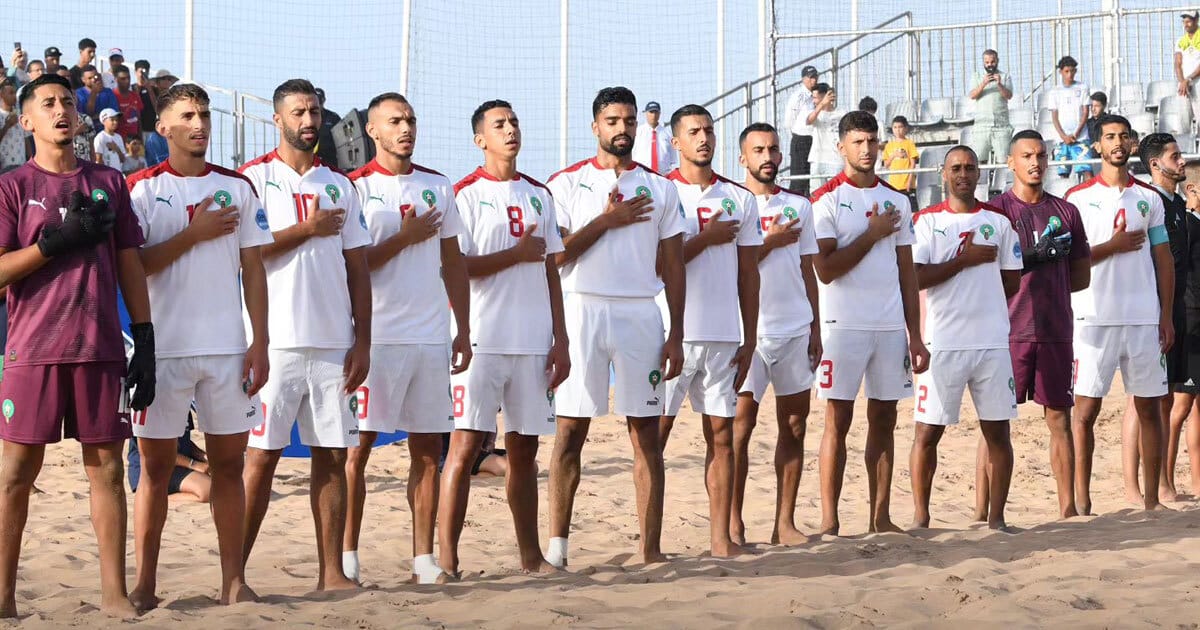 CAN de beach soccer : le Maroc perd face à l’Égypte et finit deuxième de sa poule