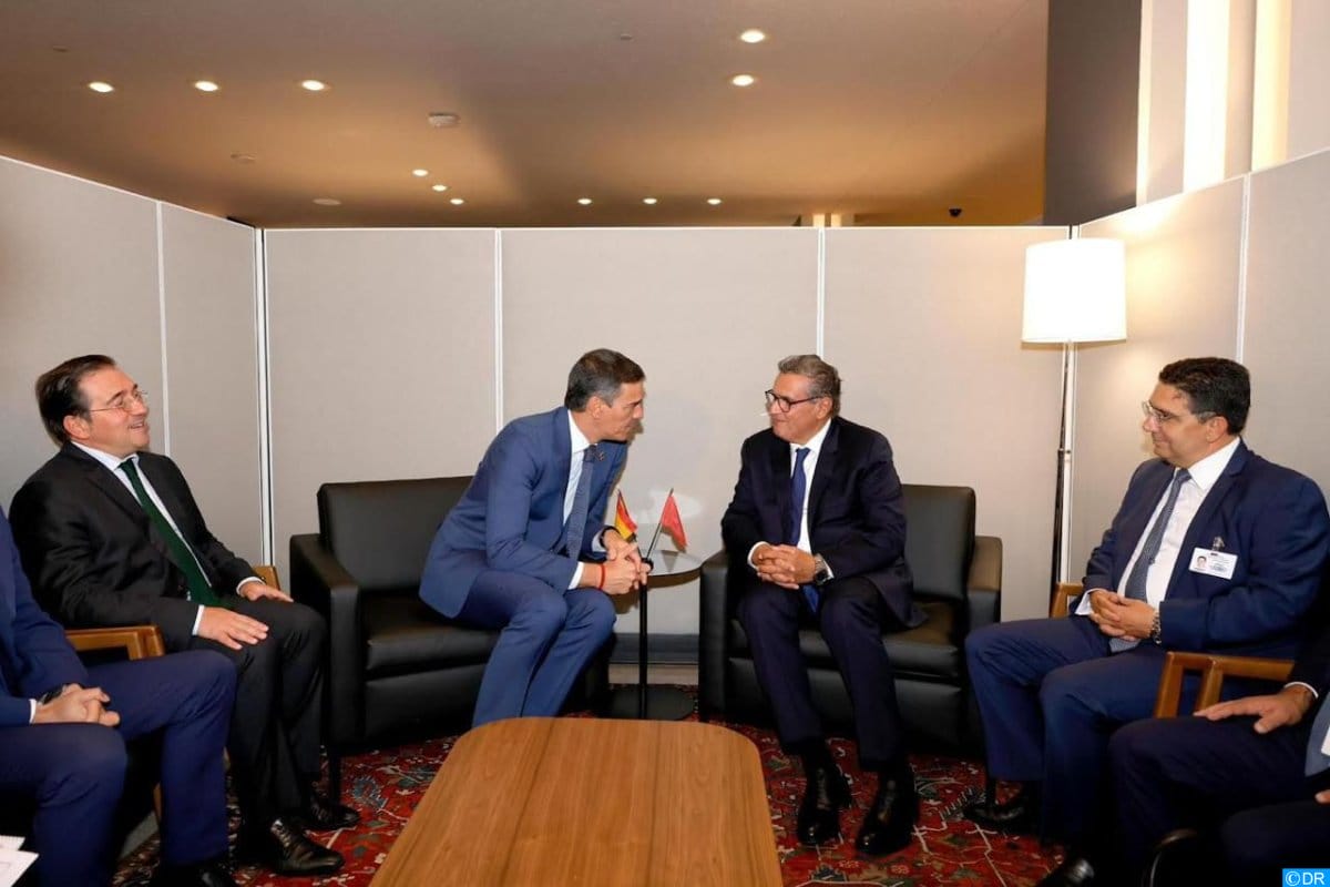 New York : Akhannouch et Sanchez discutent des relations Maroc-Espagne