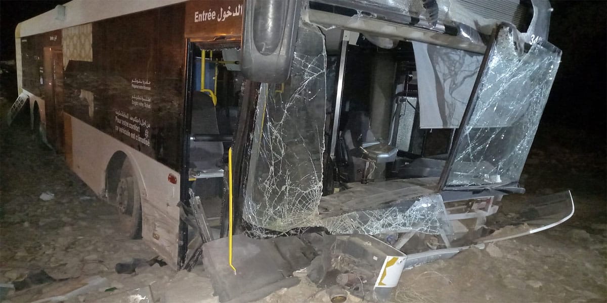 Fès : un accident de bus fait près de 60 blessés