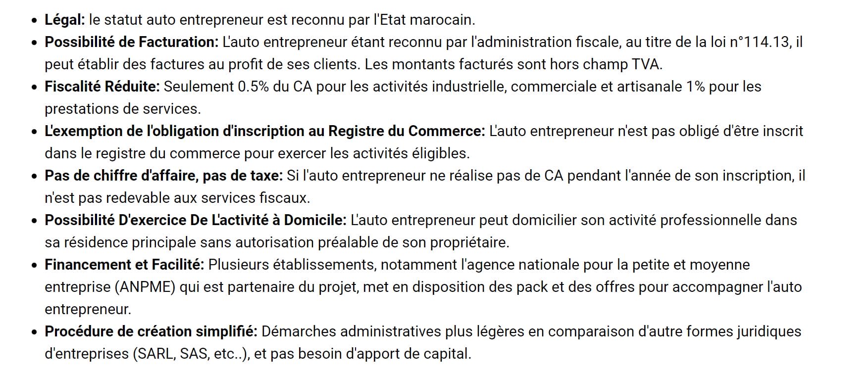 Un second job légal? DR : Blog Autoentrepreneur marocain