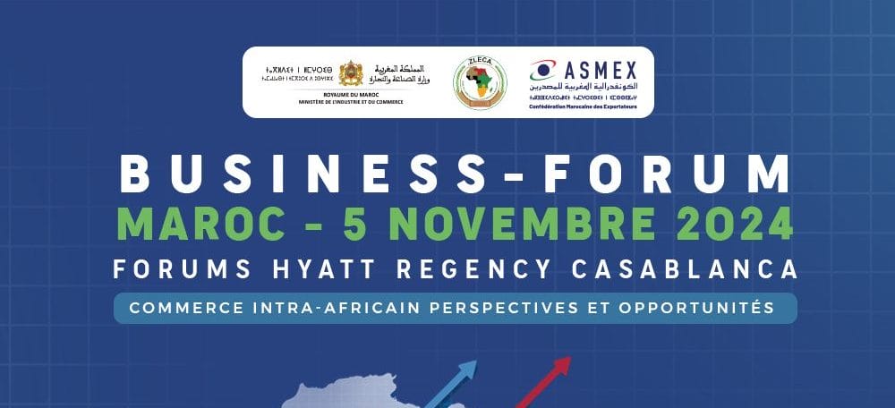 La première édition du Business Forum ZLECAF qui aura lieu le 5 novembre 2024.