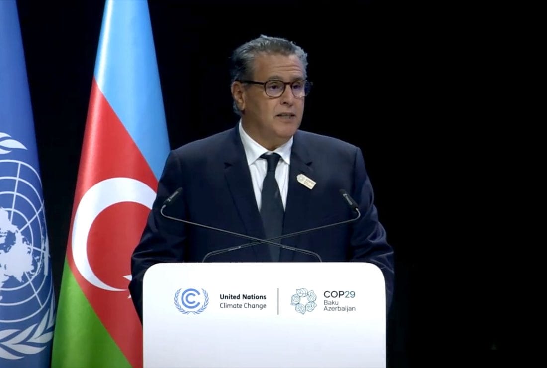 COP29 : le Maroc pionnier de l’adaptation climatique 2 Le chef du gouvernement Aziz Akhannouch a la COP29. DR