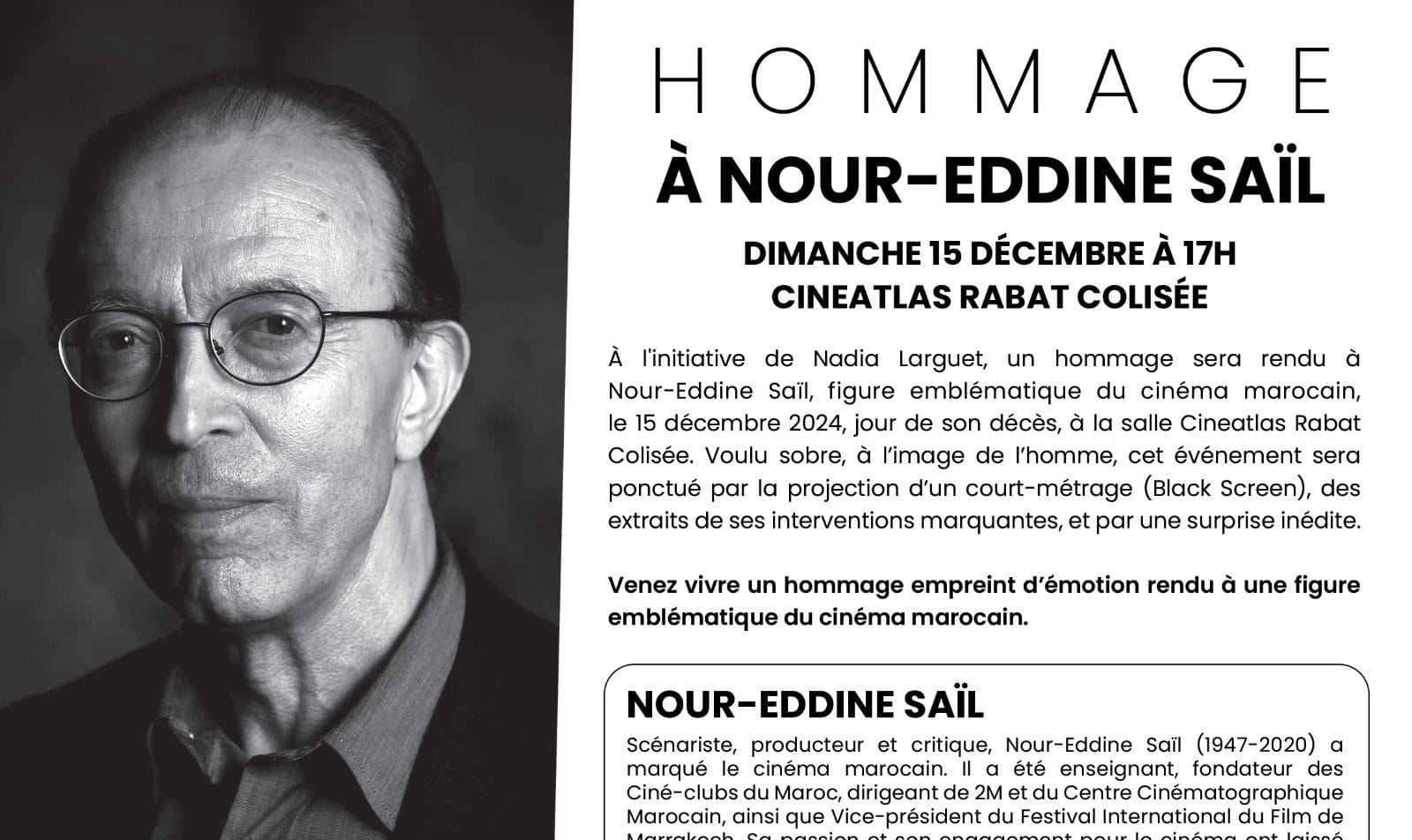 Hommage à Nour-Eddine Sail