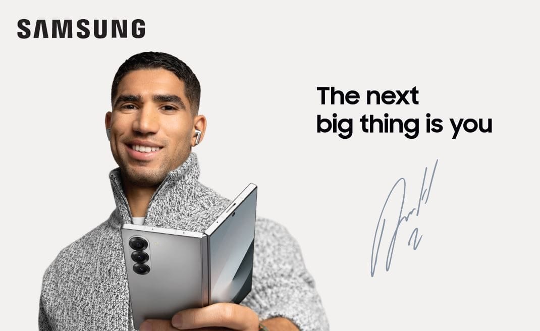 Achraf Hakimi, nouveau visage de Samsung Galaxy
