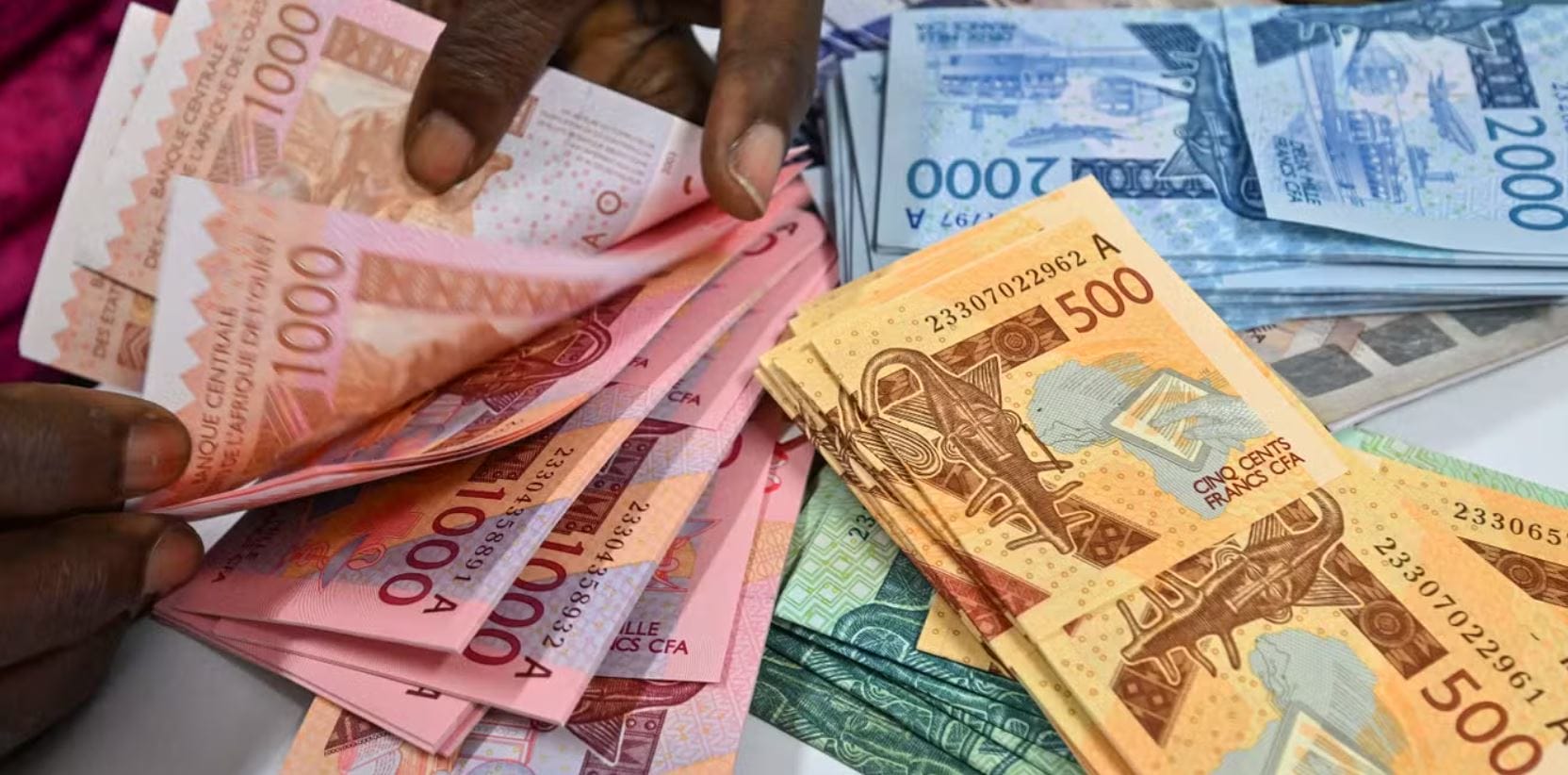 Deux francs CFA en un Deux francs CFA en un