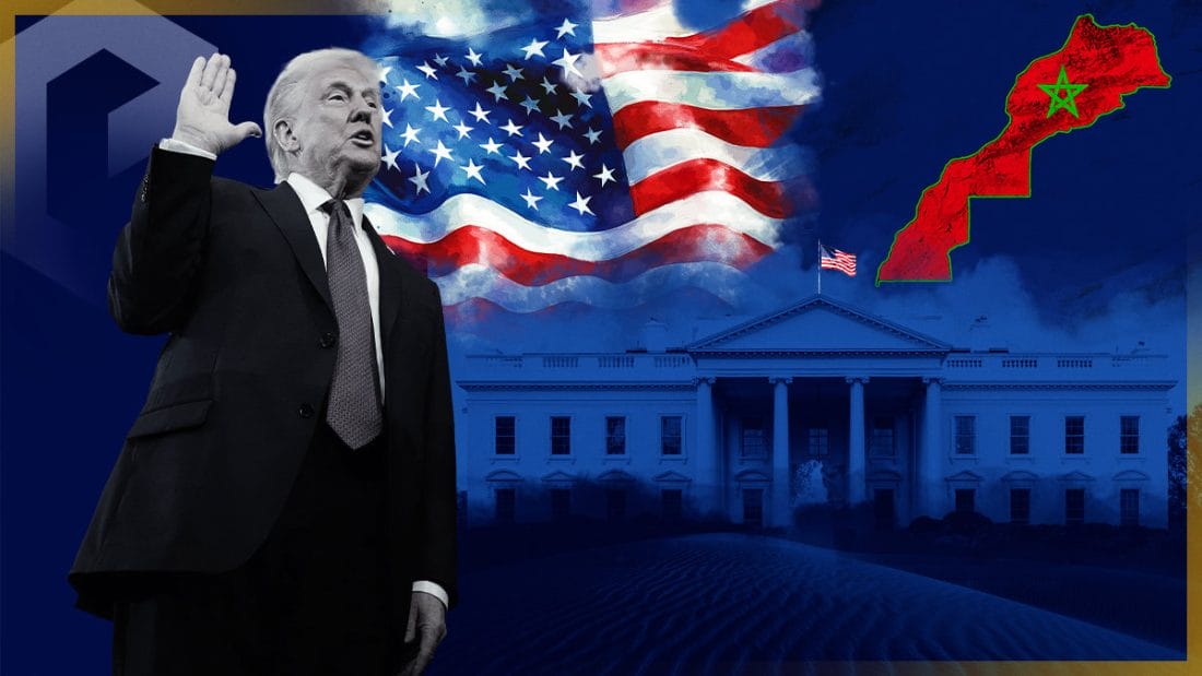 Illustration du dossier sur les enjeux du Sahara avec le retour de Donald Trump à la Maison Blanche