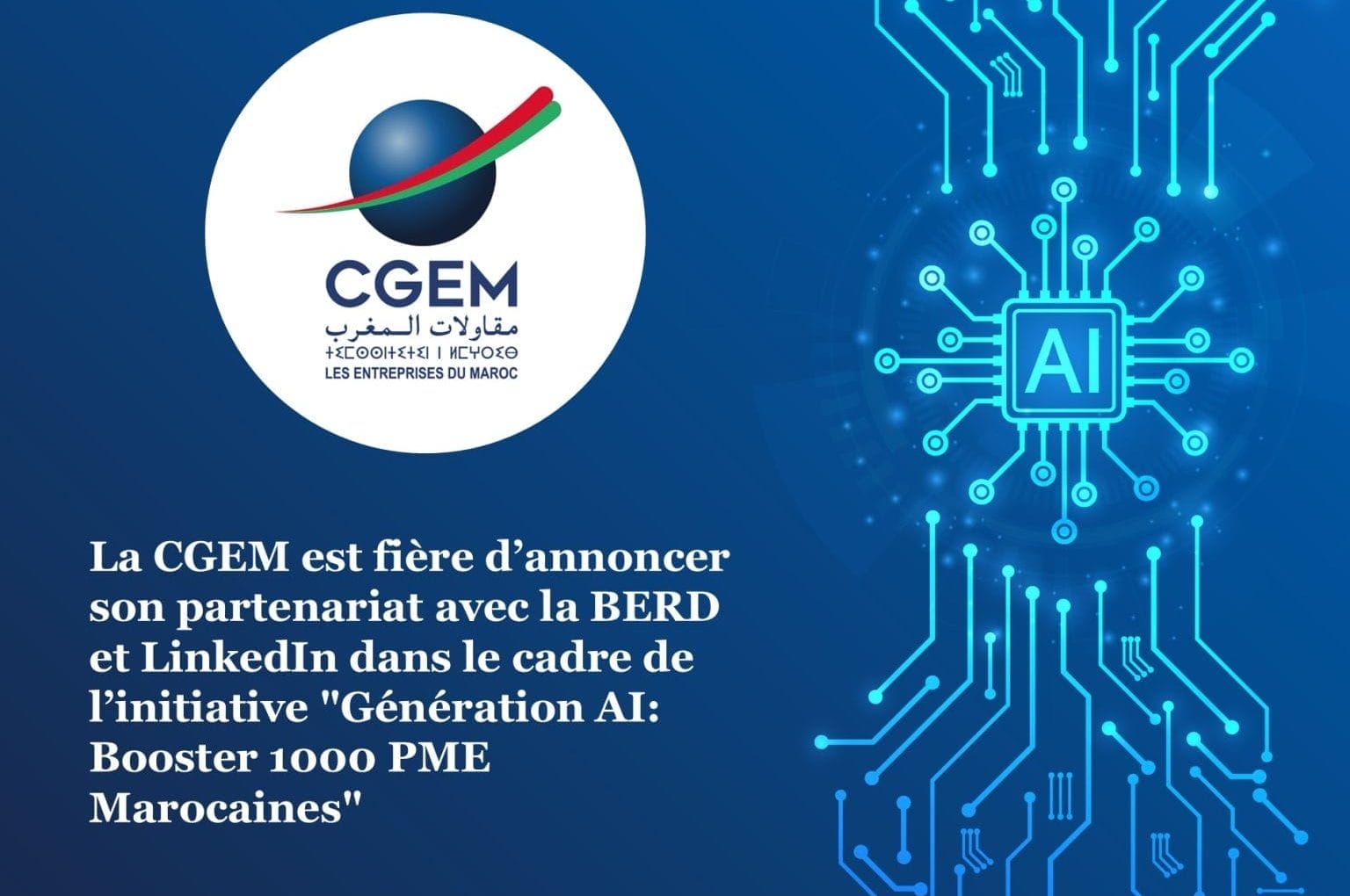 CGEM lance « Génération AI » pour 1.000 PME marocaines