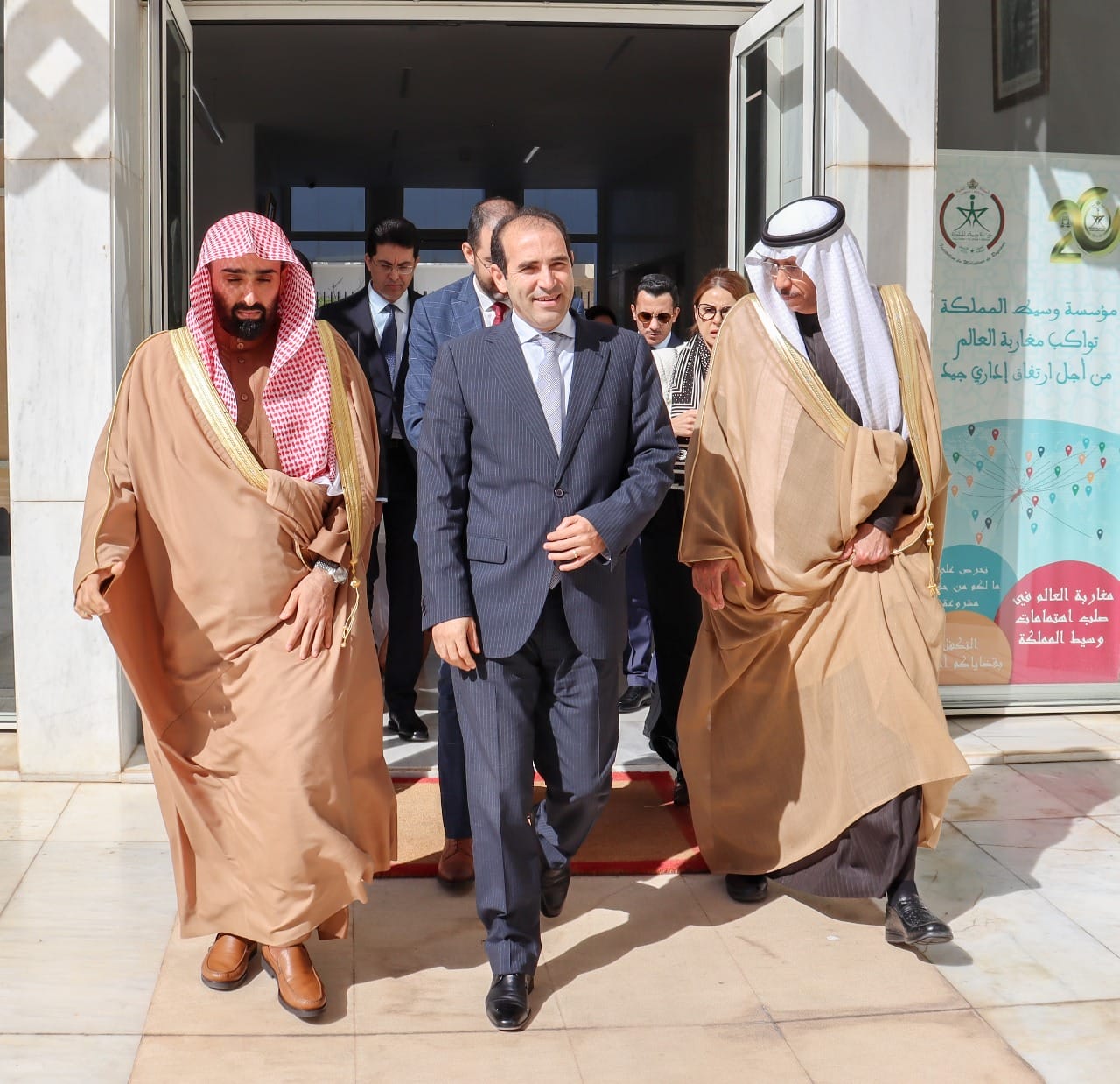 Le Médiateur du Royaume s'entretient avec le président de Diwan Al-Madhalim saoudien