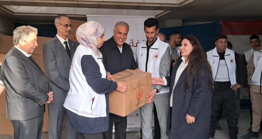 Agence Bayt Mal Al-Qods : distribution d'aides alimentaires dans la ville Sainte