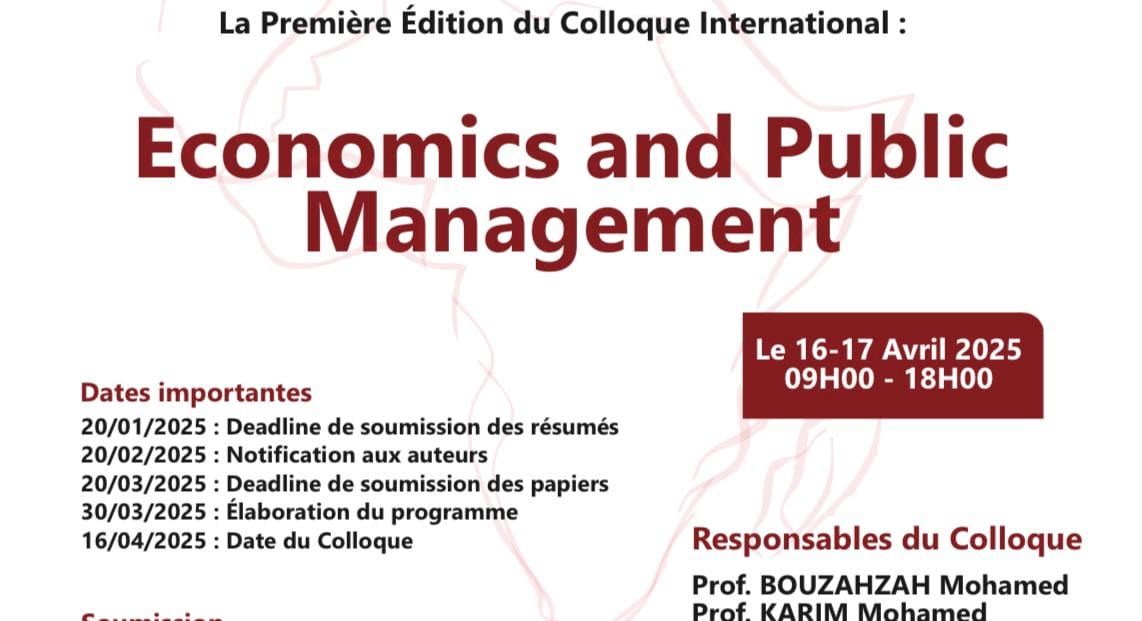 Colloque International EPM : réflexions sur l’économie et la gestion publique