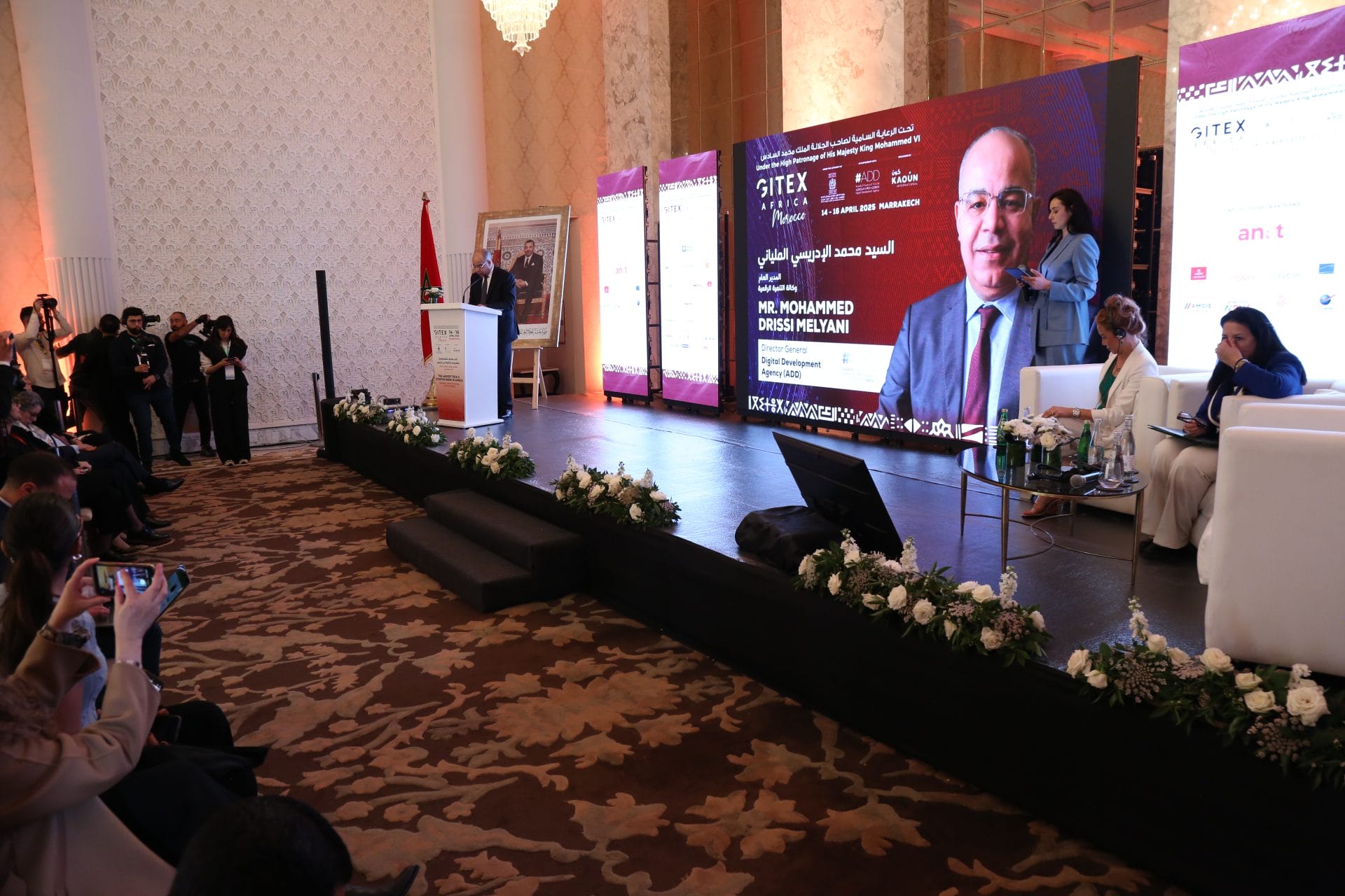 Sidi Mohammed Drissi Melyani Directeur General de lAgence de Developpement du Digital ADD lors dune conference sur le GITEX Africa 2025 %C2%A9 LeBrief Ayoub Jouadi