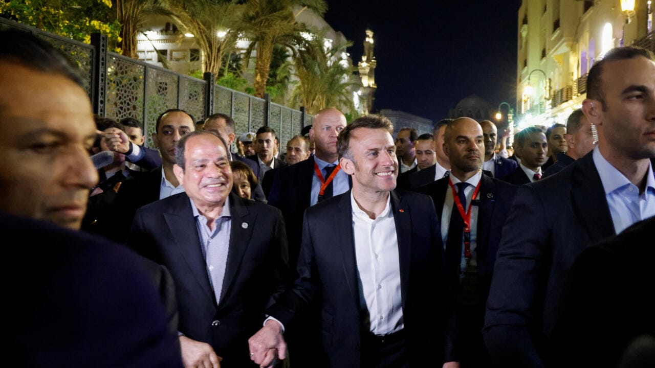 En Égypte, Macron plaide pour un cessez-le-feu à Gaza