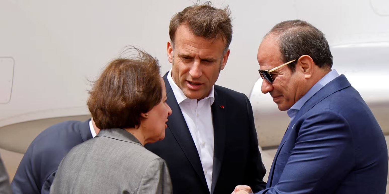 Egypte : Macron visite des blessés palestiniens à El-Arich
