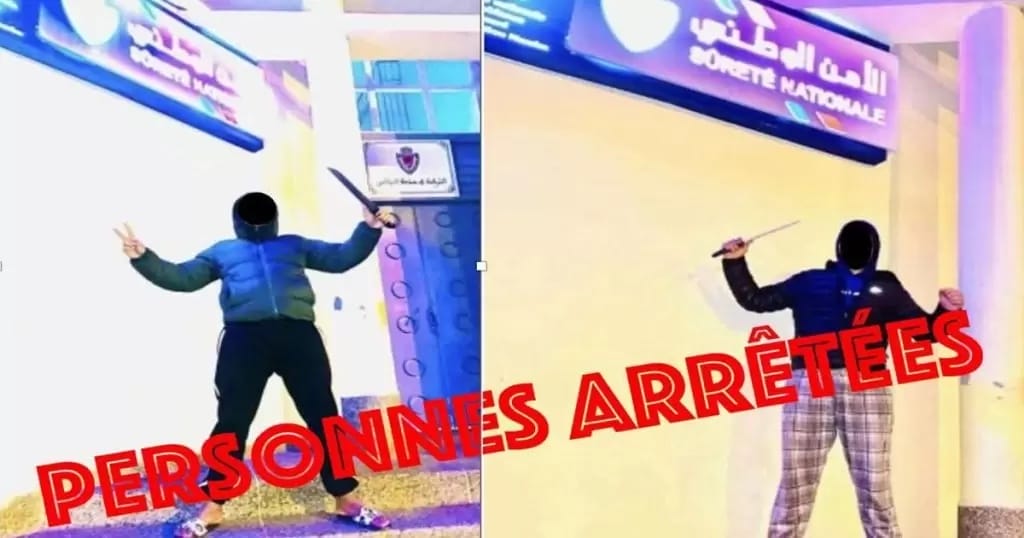 Casablanca : deux jeunes arrêtés pour avoir brandi des armes devant un commissariat