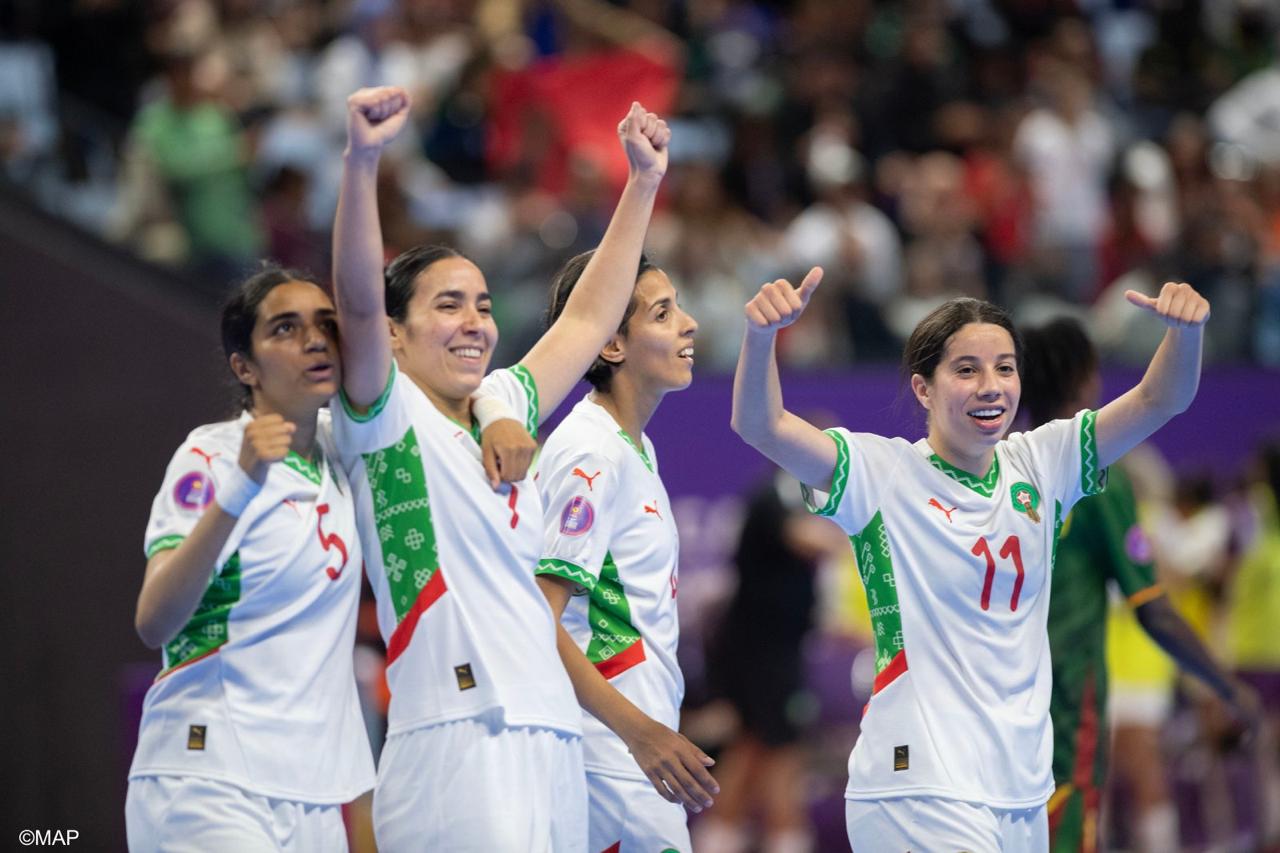 CAN féminine de futsal : les Lionnes de l’Atlas filent en demies