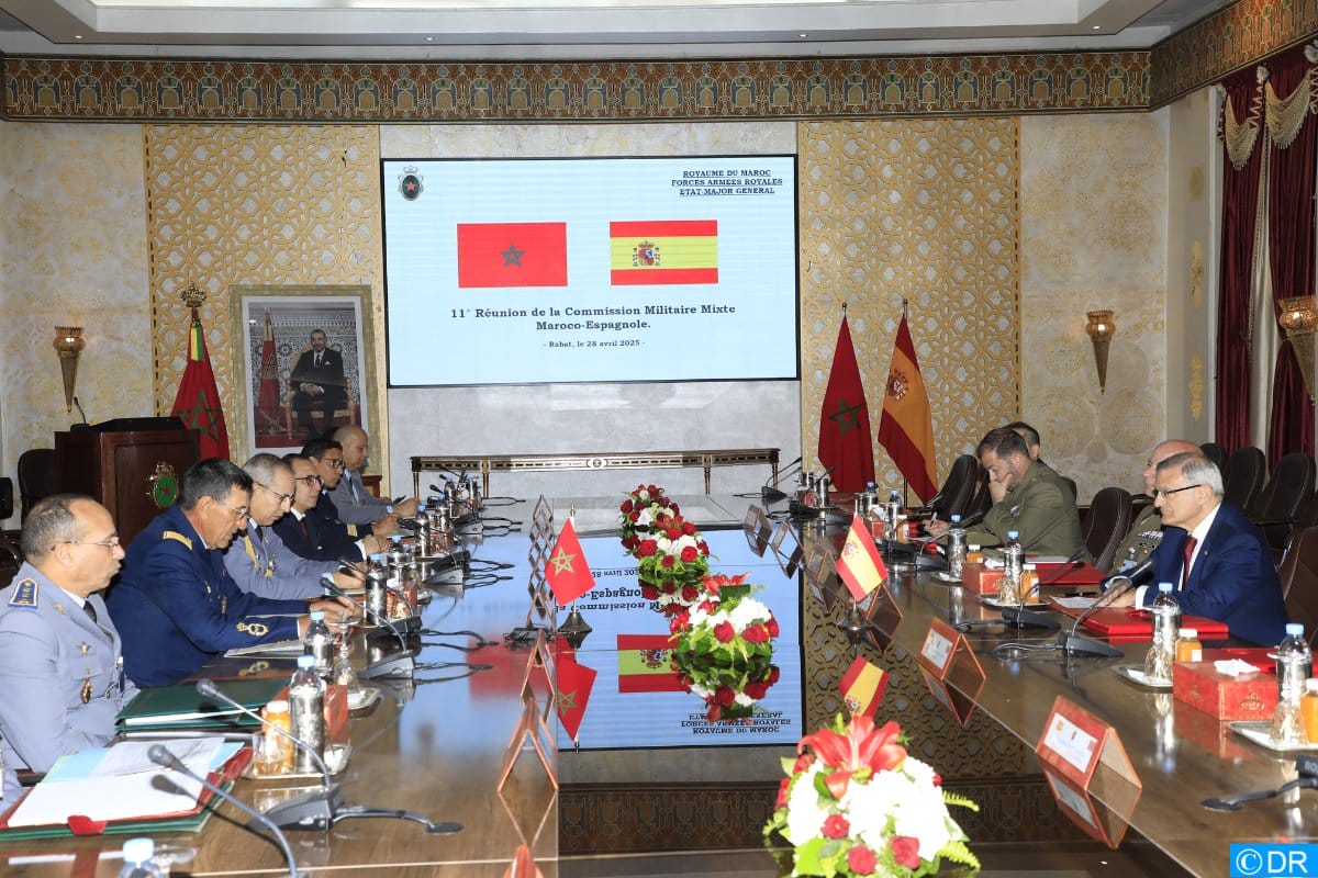 Rabat : tenue de la 11ᵉ réunion de la Commission militaire maroco-espagnole