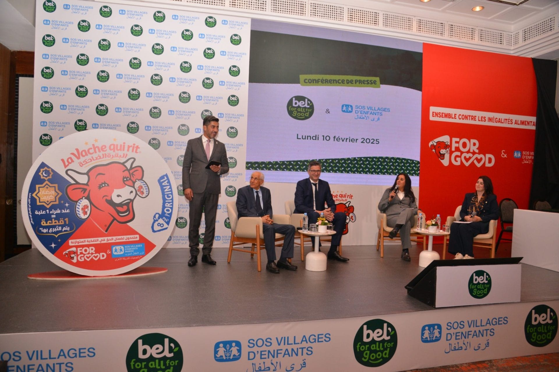 Un bilan positif pour l’initiative solidaire «La Vache Qui Rit For Good» de Fromageries Bel Maroc