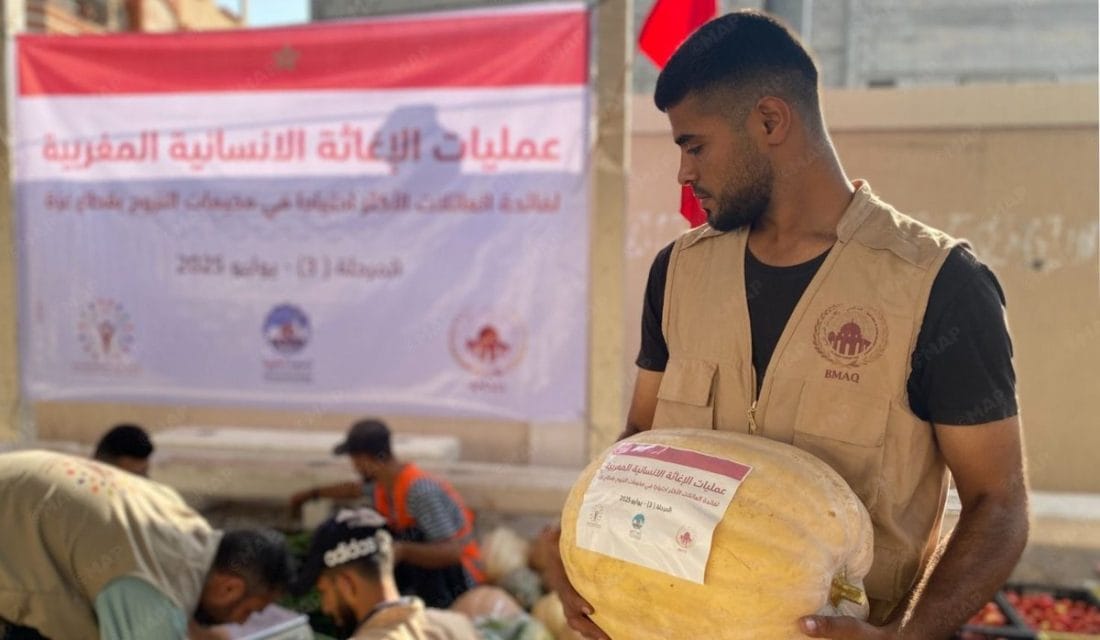 Gaza : le Maroc poursuit son élan de solidarité envers les déplacés