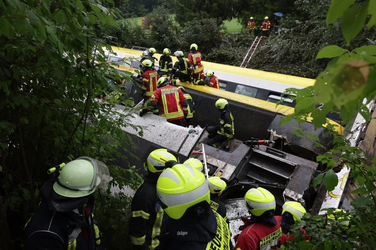 Allemagne : trois morts après le déraillement d’un train dans le Bade-Wurtemberg