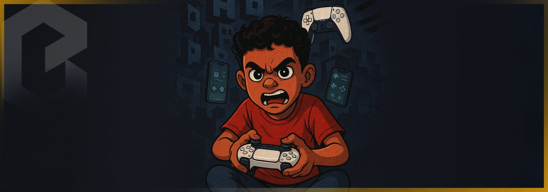 Illustration du dossier sur l'envers et les problèmes des jeux vidéo