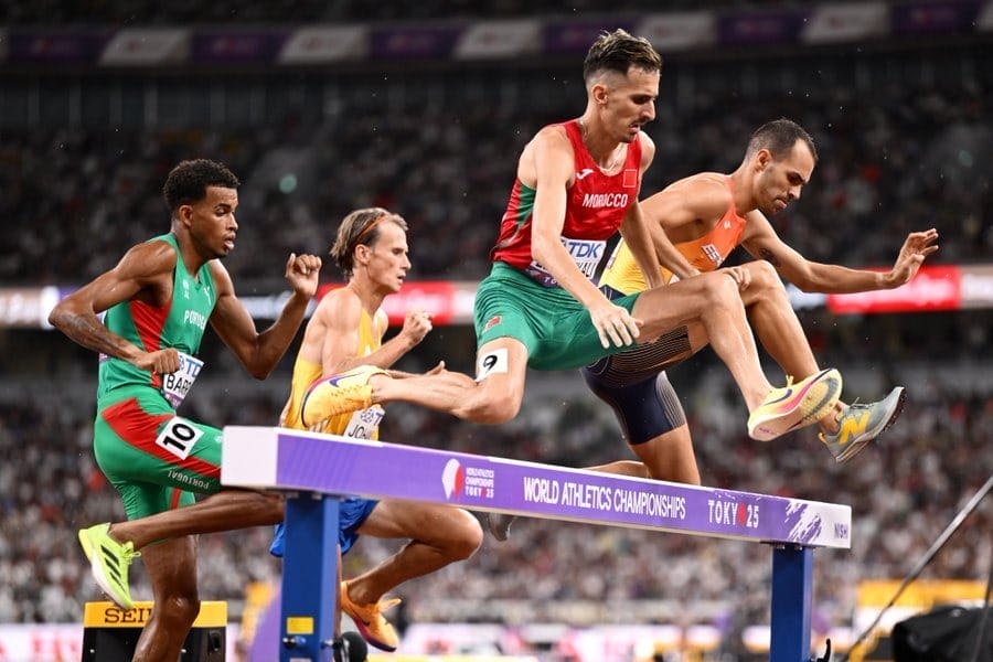 Mondiaux d'athlétisme (3000 m steeple) : médaille d'argent pour Soufiane El Bakkali
