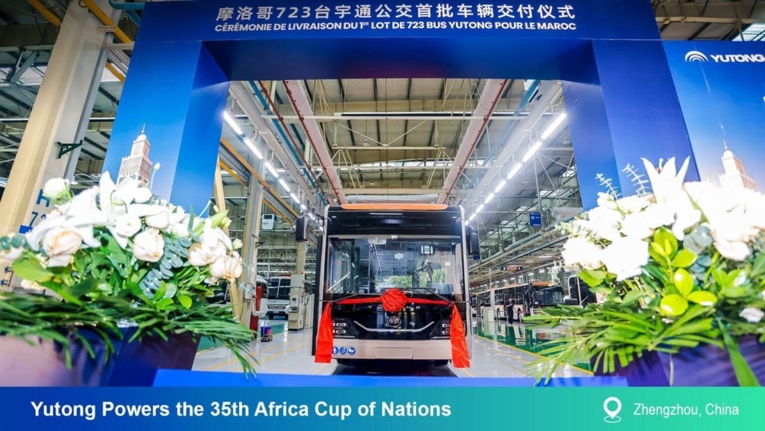 Le chinois Yutong livre 723 bus au Maroc pour la CAN