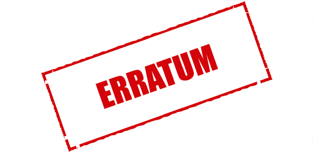 ERRATUM