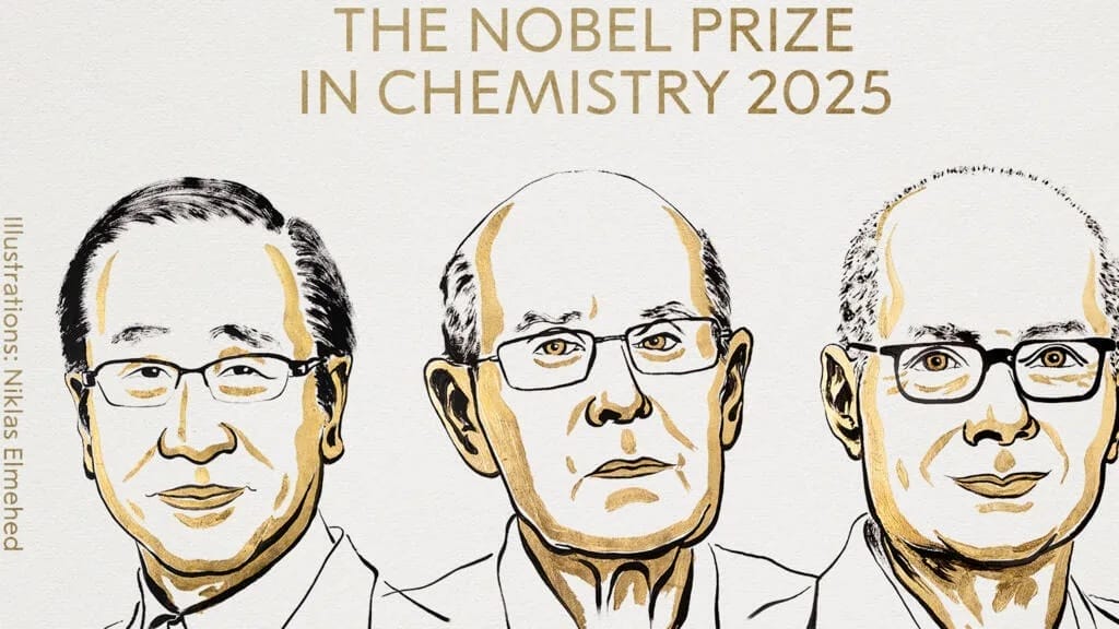 Nobel de chimie : trois chercheurs récompensés pour leurs structures métallo-organiques