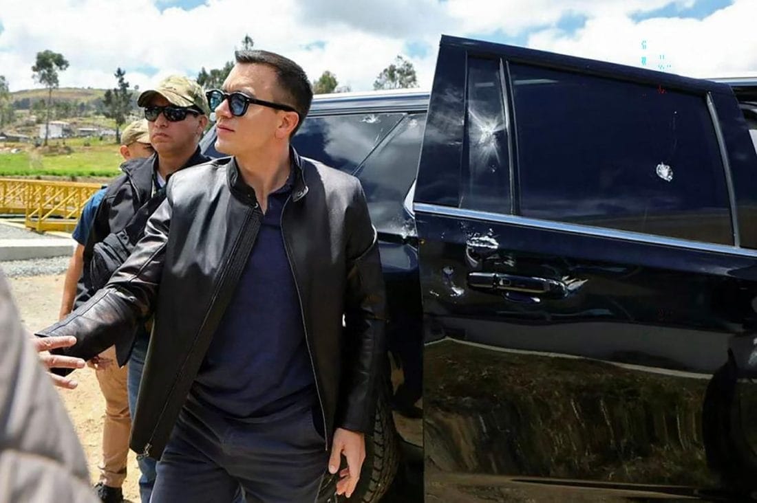 Tentative d’assassinat contre le président équatorien : cinq suspects arrêtés