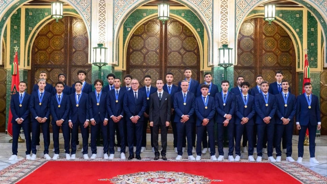 Le prince héritier Moulay El Hassan honore les Lionceaux, champions du monde U20