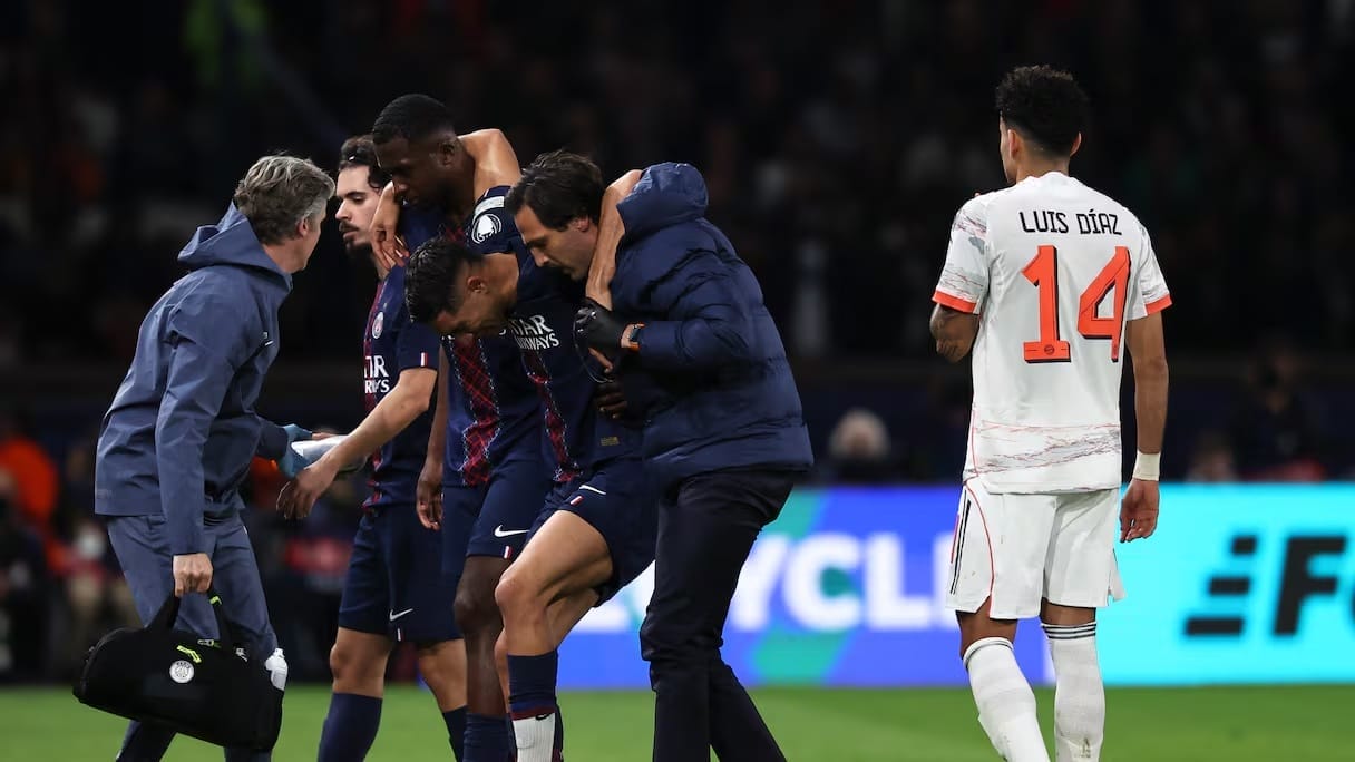 Hakimi touché à la cheville : au moins six semaines d’absence Hakimi touché à la cheville : au moins six semaines d’absence