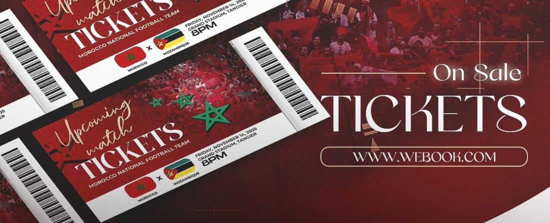 Vente des billets du match Maroc-Mozambique à partir de vendredi