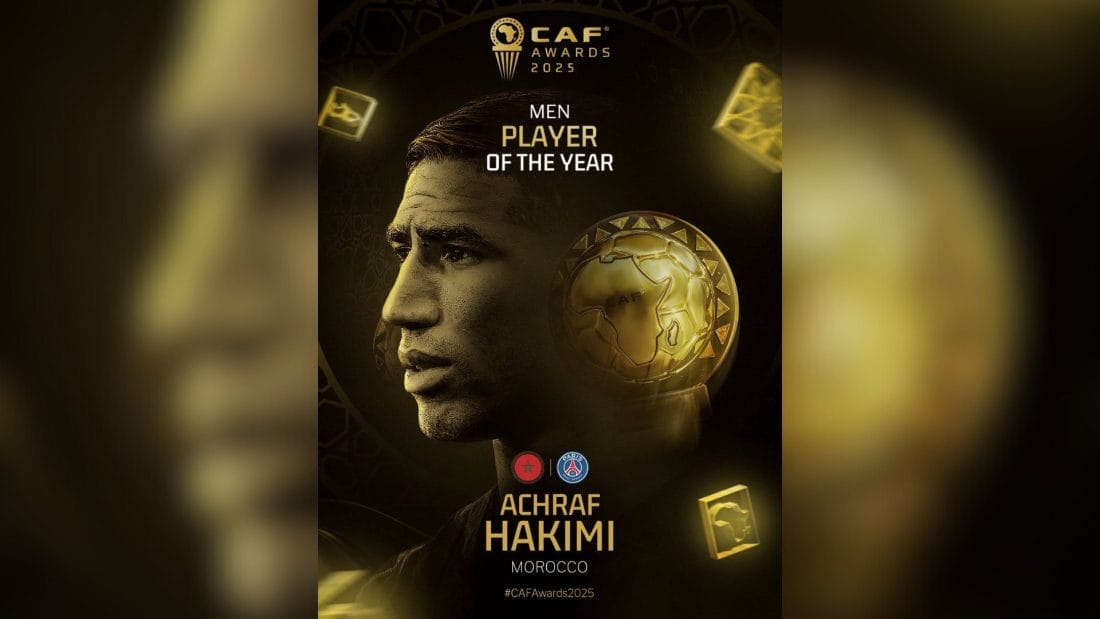 Achraf Hakimi sacré Ballon d’Or africain 2025 : un triomphe historique pour le Maroc