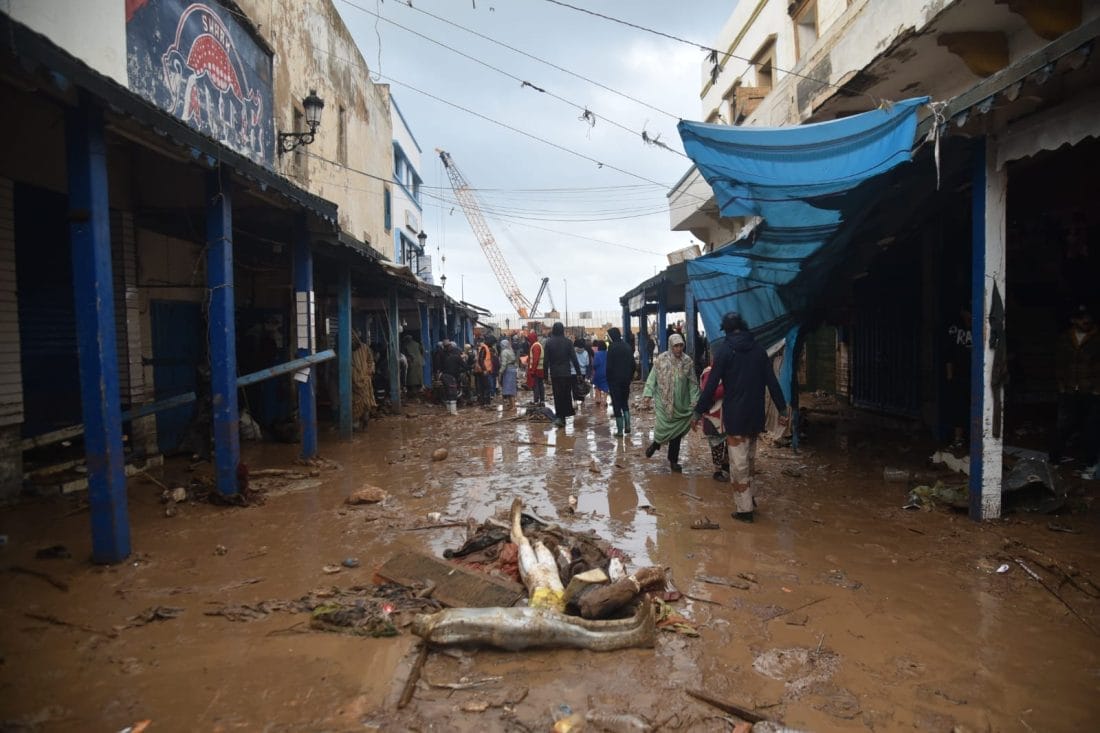 Safi mobilisation exceptionnelle apr&egrave;s des inondations meurtri&egrave;res
