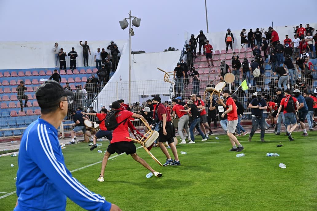 PHOTOS : OCS-USMA : hooliganisme retarde le match à Safi 8 WhatsApp Image 2026 04 19 at 21.48.38 5
